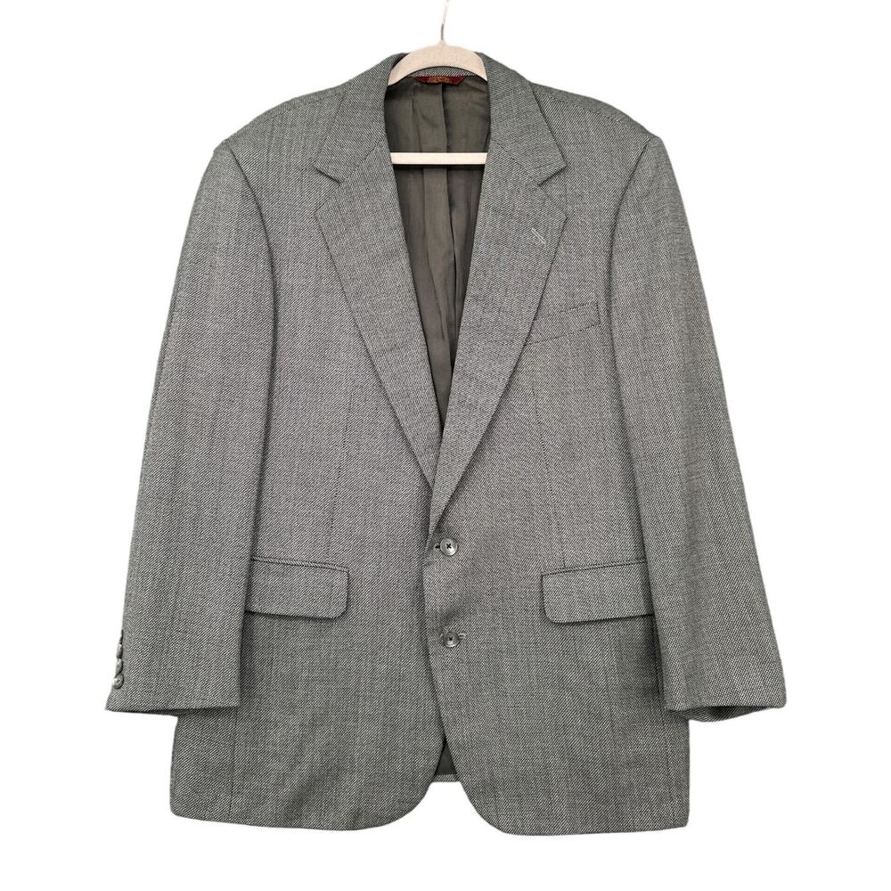 Corbin Ltd Culwell Son Pattern Notched Lapel 2 Button Blazer‎ Jacket 42R